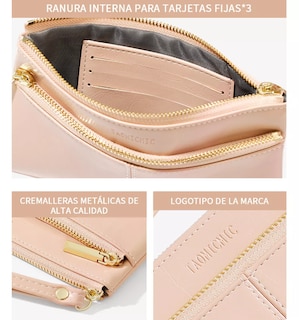 Foto 4 | Tarjetero Mujer Cartera Xtellar Rosado