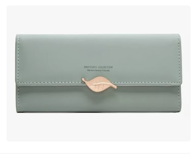 Foto 4 | Cartera Para Mujer Gran Capacidad Billetera Con Tarjetero Verde Xtellar