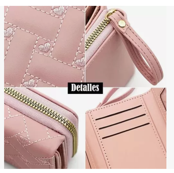 Foto 4 pulgar | Cartera Monedero Xtellar Mujer Billetera Gran Capacidad Tarjetas Modelo Negro
