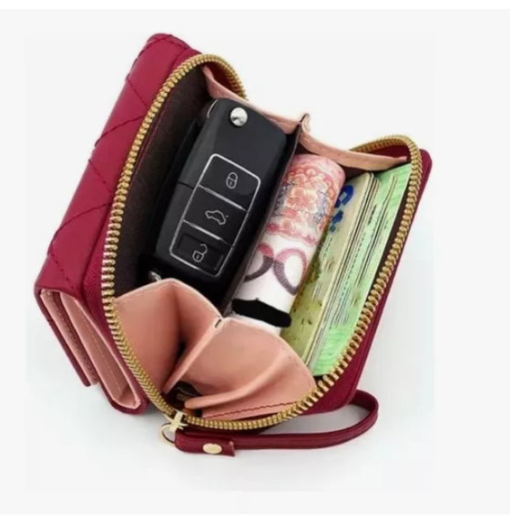 Foto 5 pulgar | Cartera Monedero Xtellar Mujer Billetera Gran Capacidad Tarjetas Modelo Negro