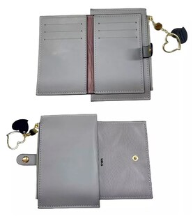 Foto 5 | Cartera De Mujer Tarjetero Con Colgante, Gris Elefante