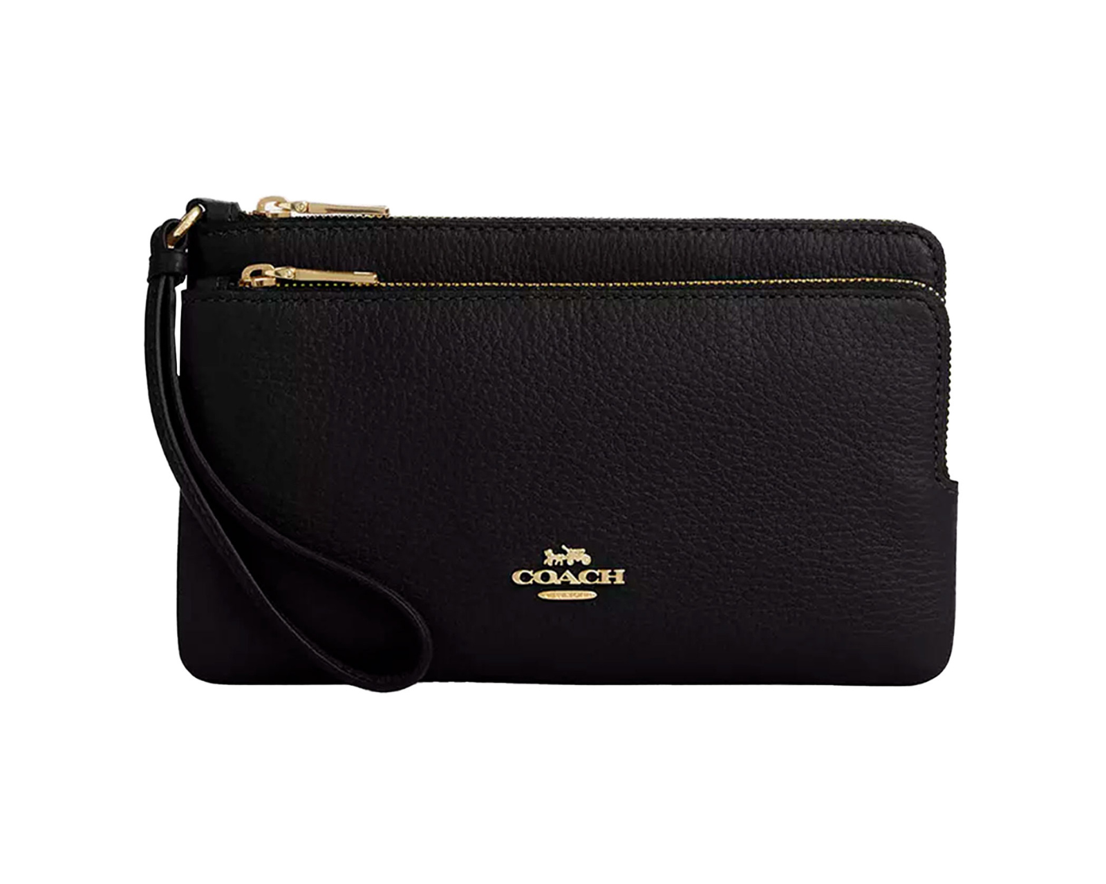 Foto 2 pulgar | Cartera Coach Double Zip Leather Cu919 Color Negro