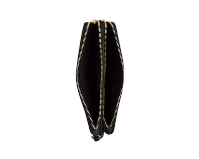 Foto 2 | Cartera Coach Double Zip Leather Cu919 Color Negro