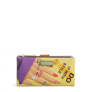 Foto 1 | Cartera C/ Tarjetero Flexible Nicole Lee Print Violet