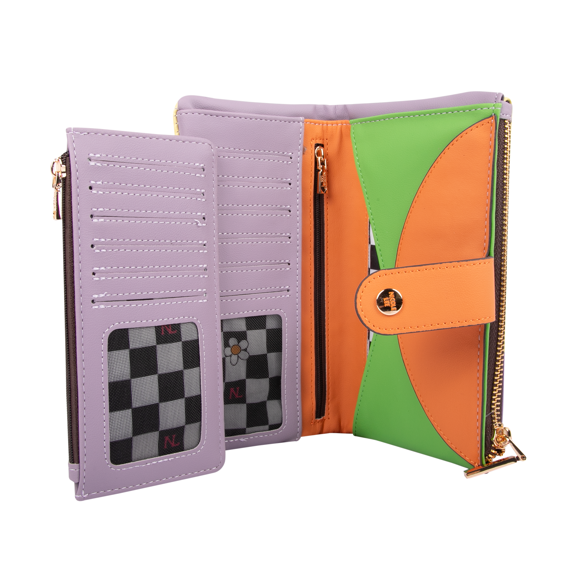 Foto 5 pulgar | Cartera C/ Tarjetero Flexible Nicole Lee Print Violet