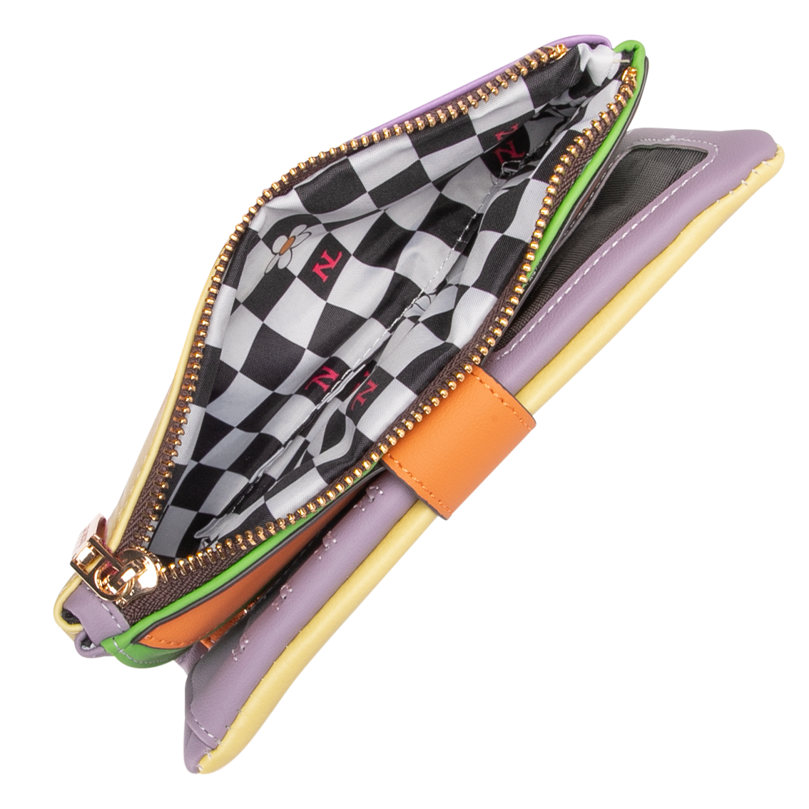 Foto 6 pulgar | Cartera C/ Tarjetero Flexible Nicole Lee Print Violet