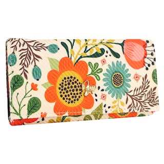 Foto 2 | Cartera Para Dama Verde Olivo Yute Floral Textil/sintetico Est.2 Nueva Imagen
