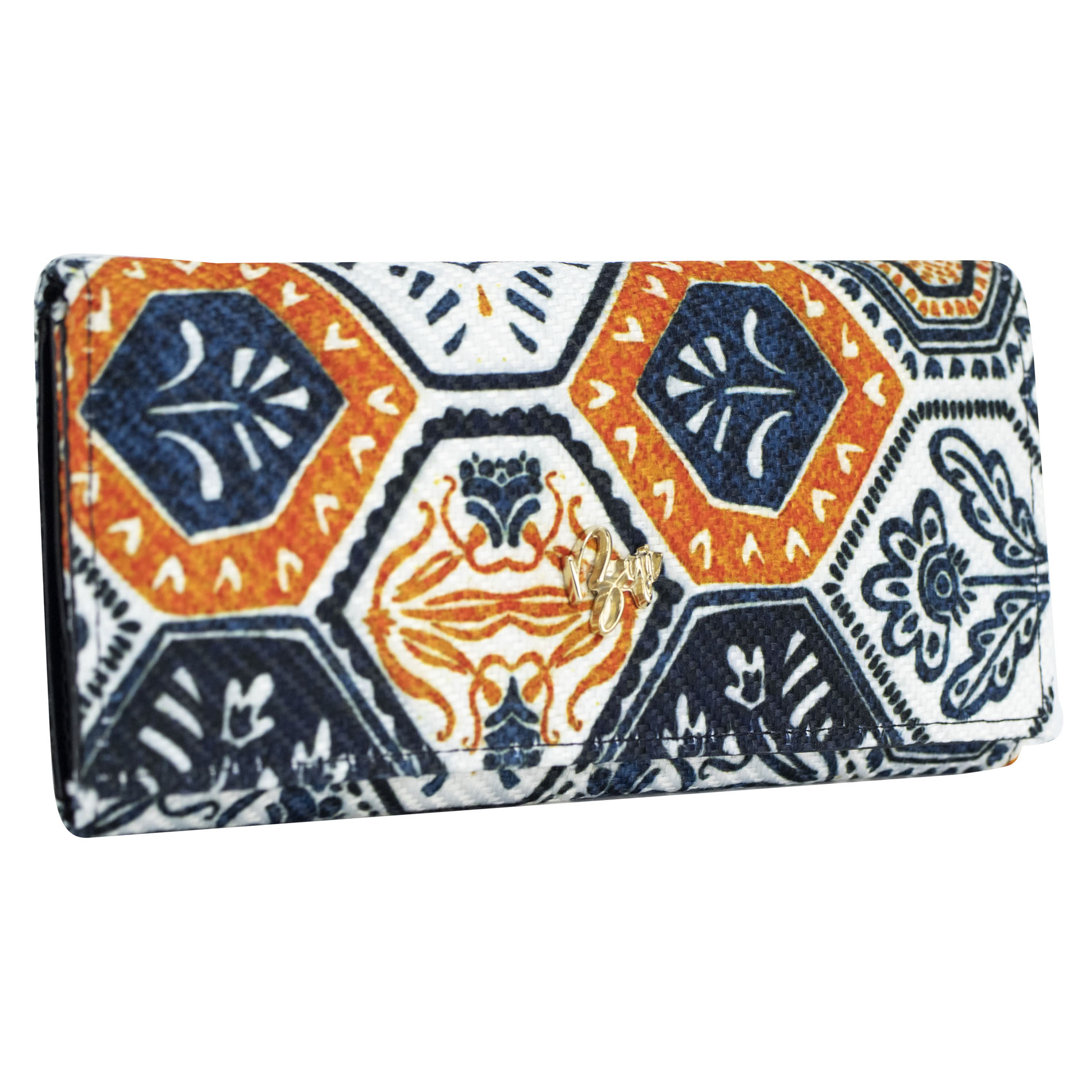 Foto 3 pulgar | Cartera Para Dama Naranja Yute Poligono Textil/sintetico Est.2 Nueva Imagen