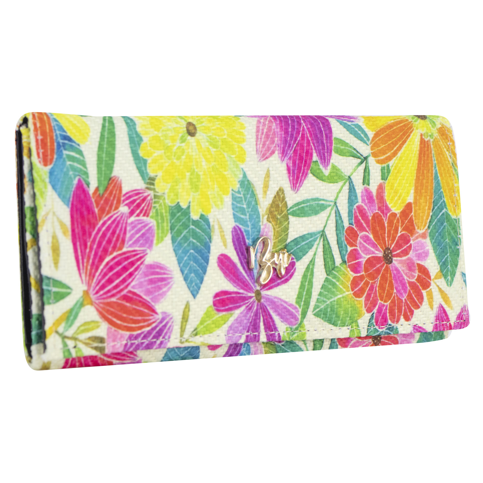 Foto 3 pulgar | Cartera Para Dama Verde Manzana Yute Floral Textil/sintetico Est.2 Nueva Imagen