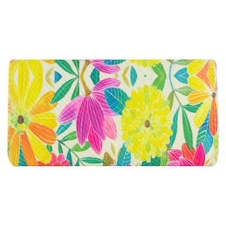 Foto 3 | Cartera Para Dama Verde Manzana Yute Floral Textil/sintetico Est.2 Nueva Imagen