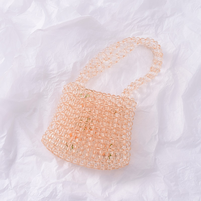 Foto 4 | Venta Internacional - Bolso Mujer Transparente Naranja Refresco Chica Tejido Cristales