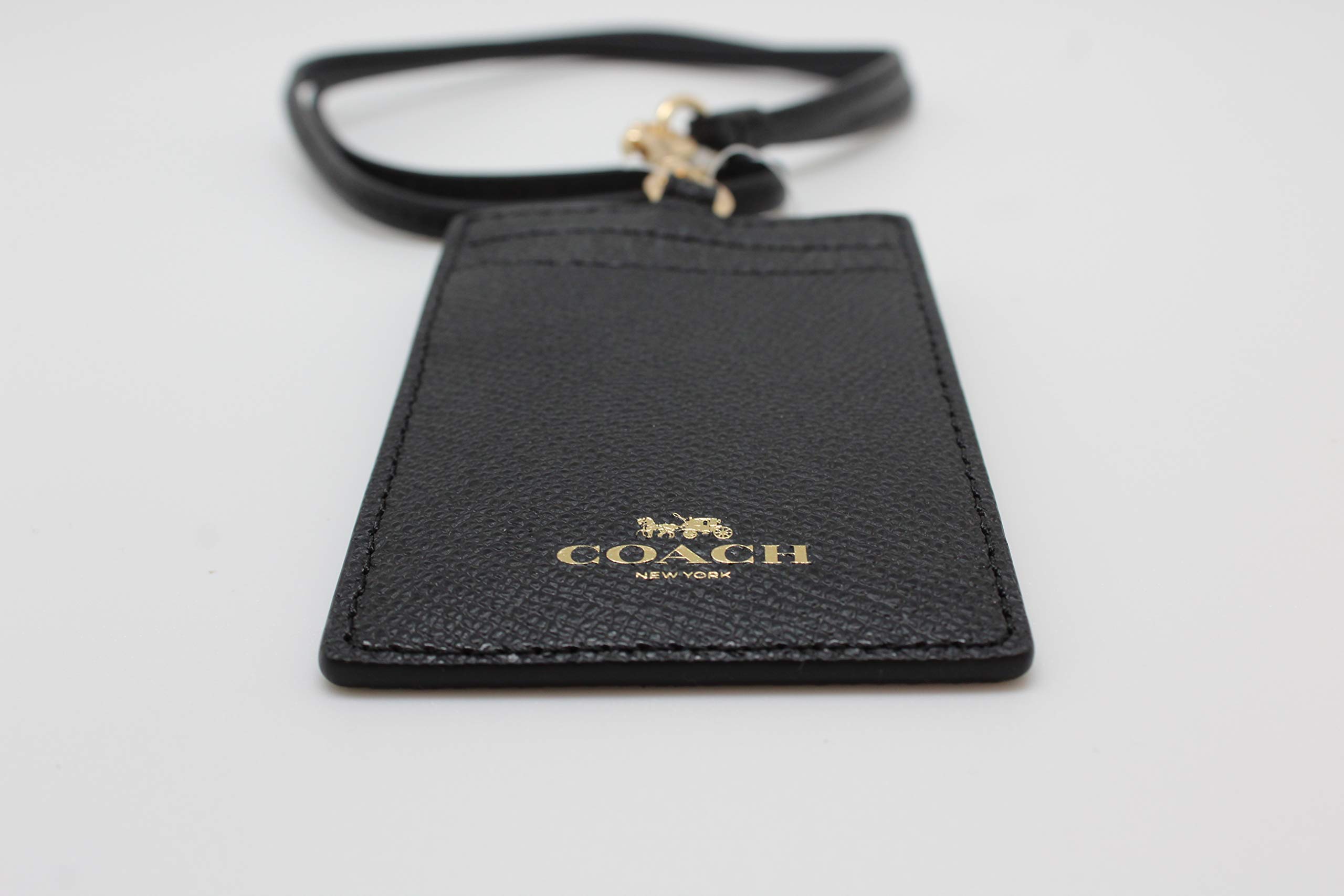 Foto 5 pulgar | Llavero De Identificación Para Tarjetas De Identificación, Piel Transvertida, Color Negro Y Dorado - Venta Internacio