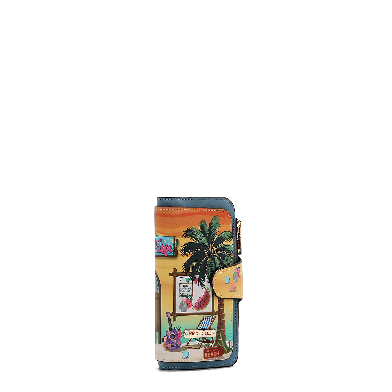 Cartera Plegable Nicole Lee Con Estampado Sun & Sand