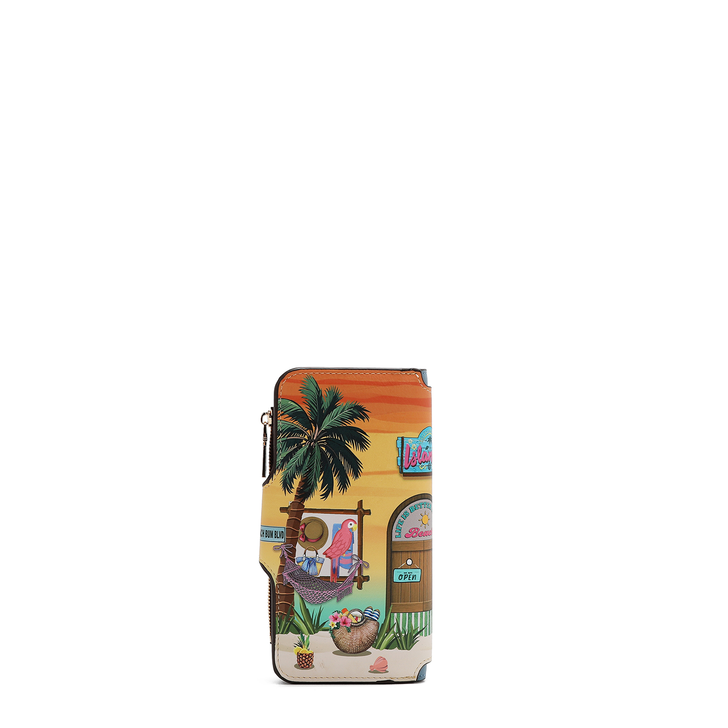 Foto 3 pulgar | Cartera Plegable Nicole Lee Con Estampado Sun & Sand