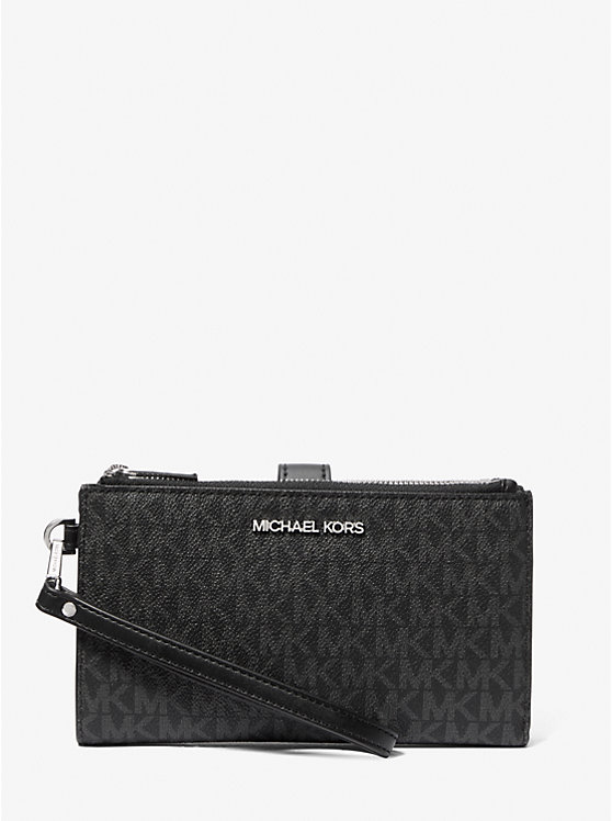 Cartera Para Smartphone Con El Logotipo De Michael Kors Adele, De Lona Y Piel - Venta Internacional.