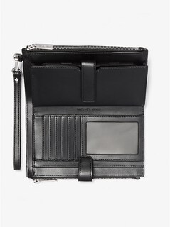 Foto 2 | Cartera Para Smartphone Con El Logotipo De Michael Kors Adele, De Lona Y Piel - Venta Internacional.