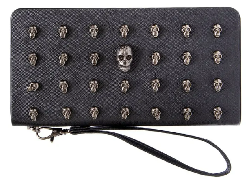Cartera de Calavera Xtellar Negra