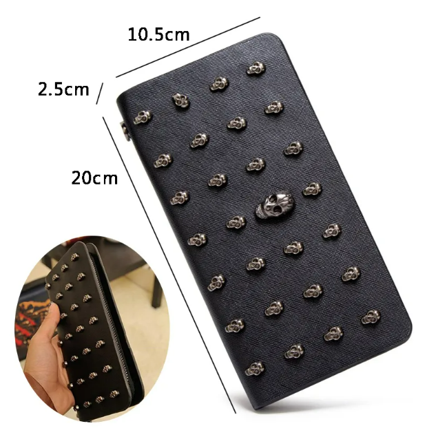 Foto 5 pulgar | Cartera de Calavera Xtellar Negra