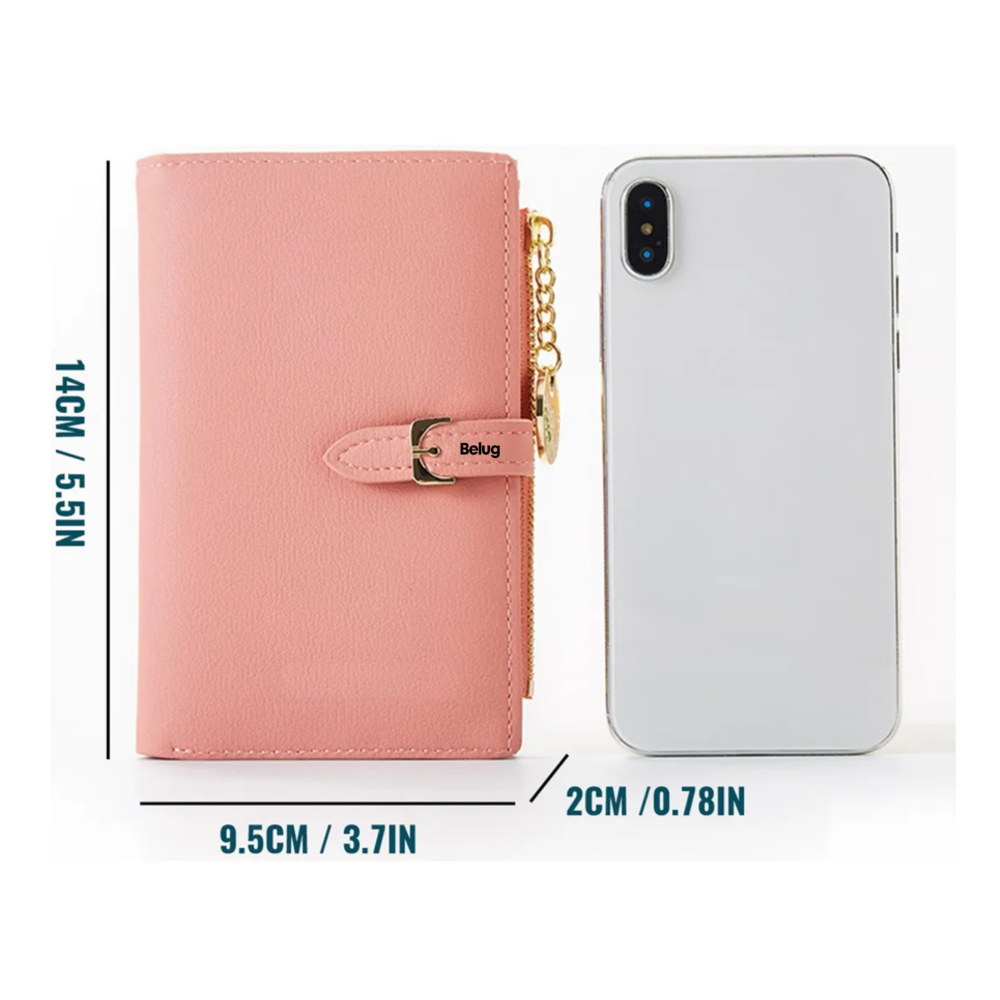 Foto 5 pulgar | Cartera Con Tarjetero Para Mujer Belug, Rosa Claro