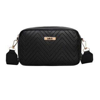 Foto 1 | Bolso De Hombro Casual Con Diseño De Ondas Para Mujer Lab.g, Negro
