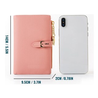 Foto 4 | Cartera Con Tarjetero Para Mujer Lab.g, Rosa Claro