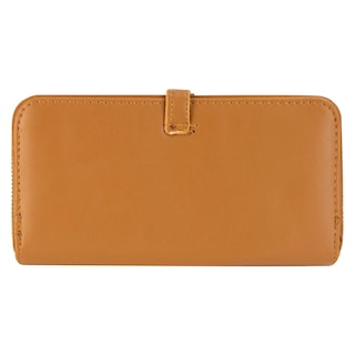 Foto 3 | Cartera Para Dama Camel Cabra Sintetico Twice Doble Cierre Nueva Imagen