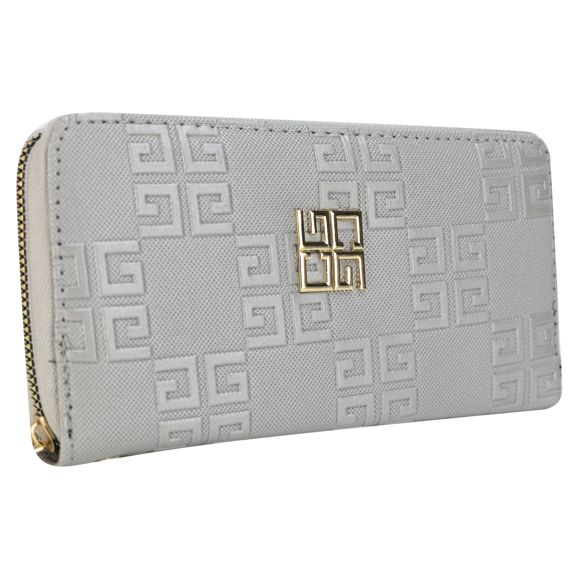 Foto 3 pulgar | Cartera Para Dama Plata Dapra Gg Sintetico Bini Nueva Imagen
