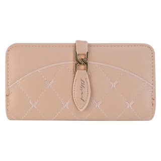 Foto 1 | Cartera Para Dama Rosa Cabra Sintetico Twice Doble Cierre Nueva Imagen