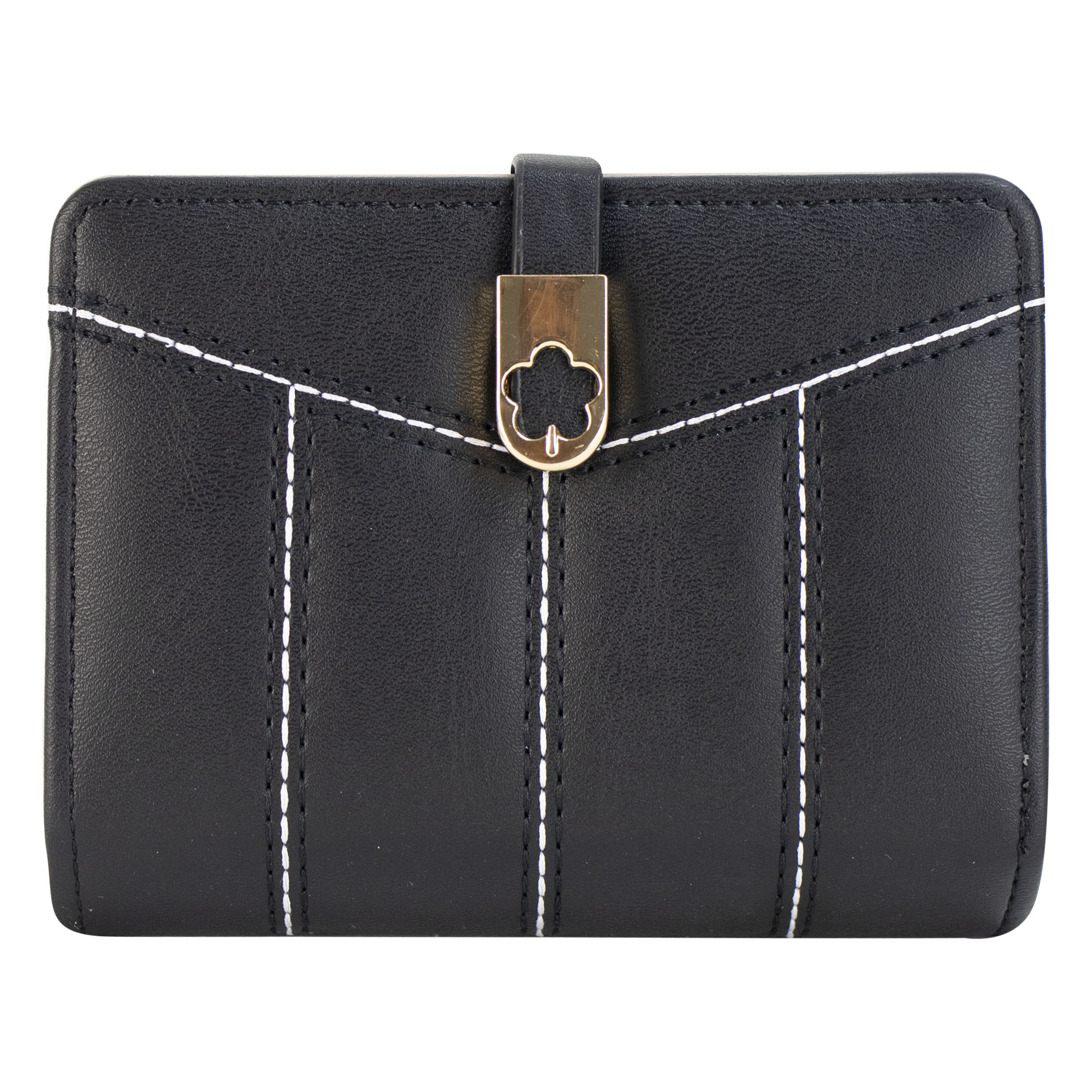 Cartera Para Dama Negro Cabra Sintetico Evee Nueva Imagen