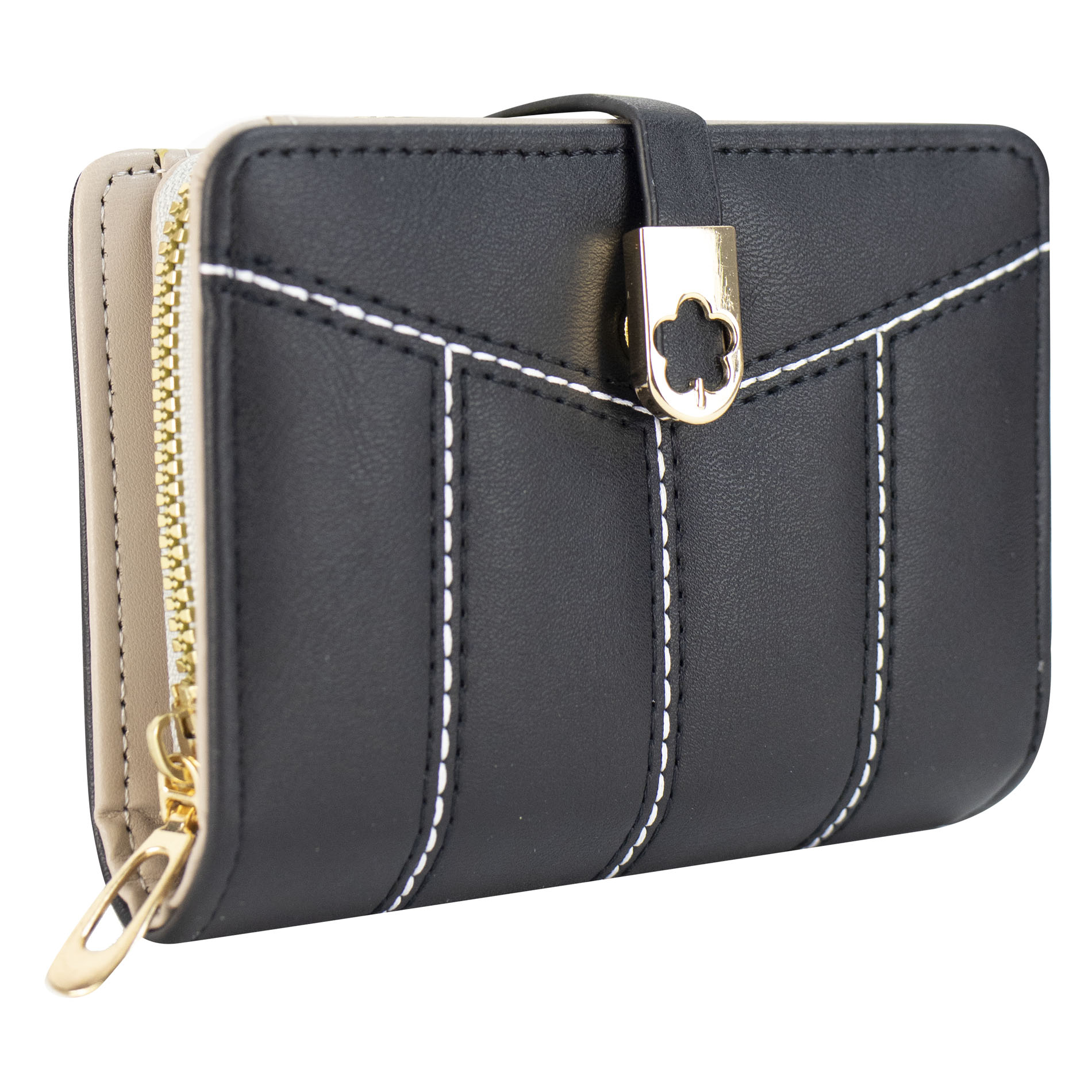 Foto 3 pulgar | Cartera Para Dama Negro Cabra Sintetico Evee Nueva Imagen