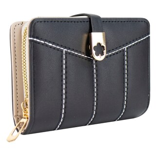 Foto 2 | Cartera Para Dama Negro Cabra Sintetico Evee Nueva Imagen