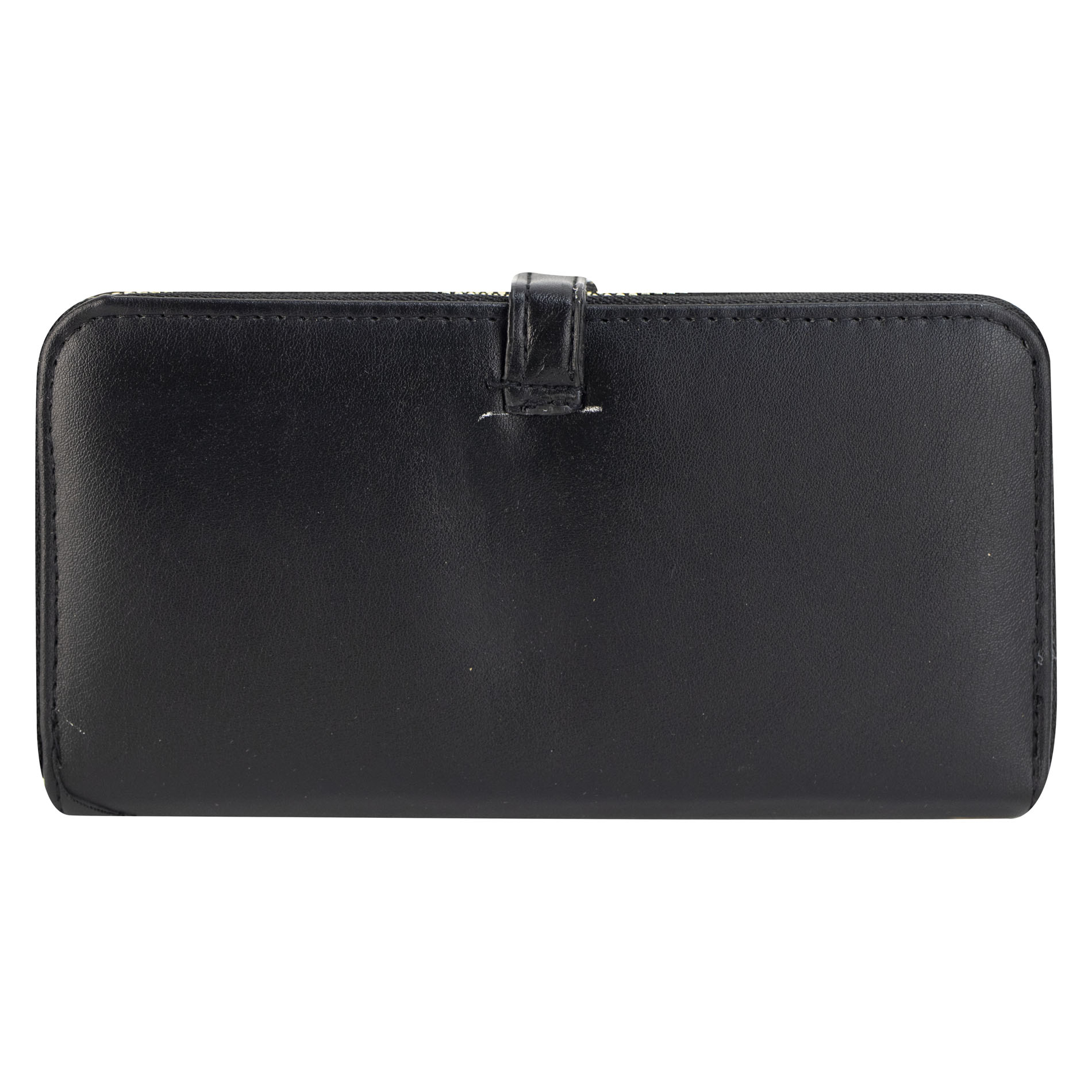 Foto 3 | Cartera Para Dama Negro Cabra Sintetico Twice Doble Cierre Nueva Imagen