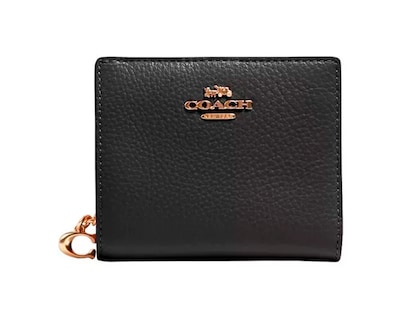 Foto 1 | Cartera Coach Snap Wallet C2862 Color Negro