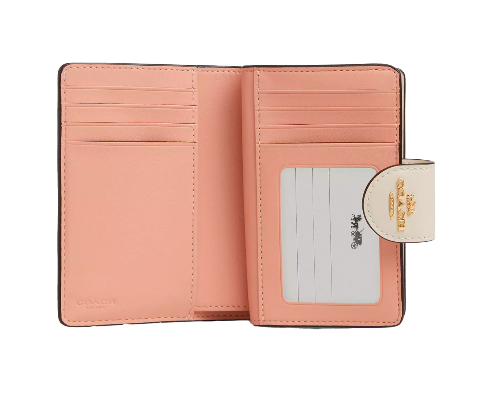 Foto 3 pulgar | Cartera Coach Medium Corner Zip Wallet Signature Canvas Estampado Flores Car13 Color Beige