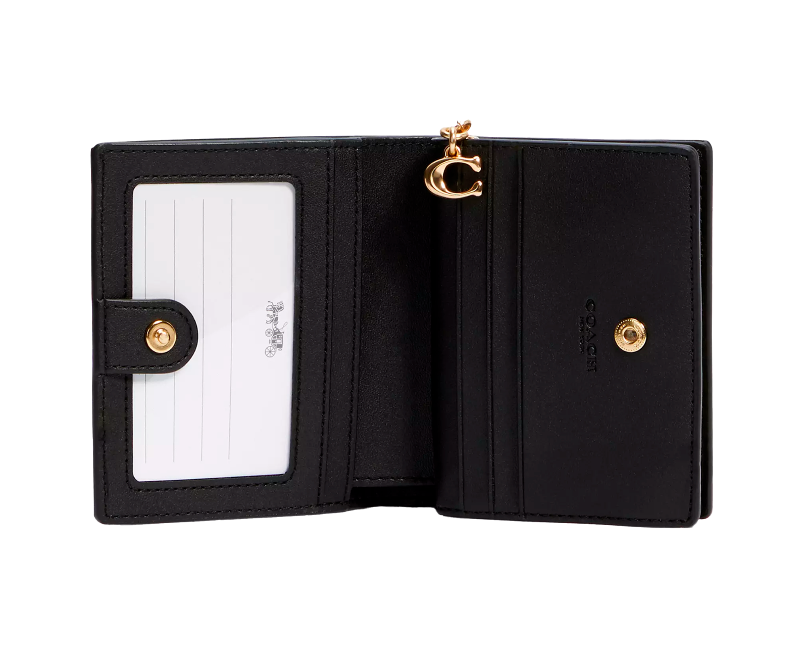 Foto 3 pulgar | Cartera Coach Snap Wallet Signature Canvas Cw789 Color Café