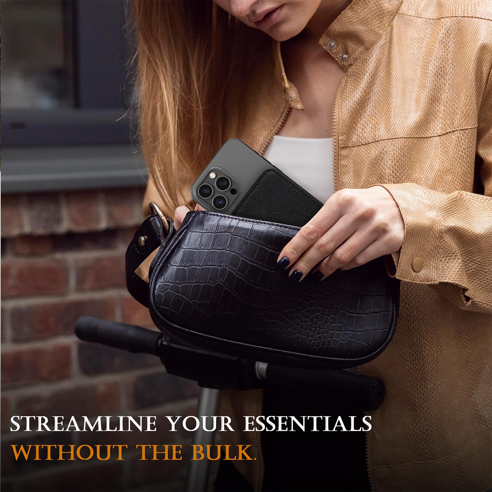 Foto 5 | Cartera Magnética Compatible Con Lohasic Y Mag-safe Para Iphone, Color Negro - Venta Internacional.