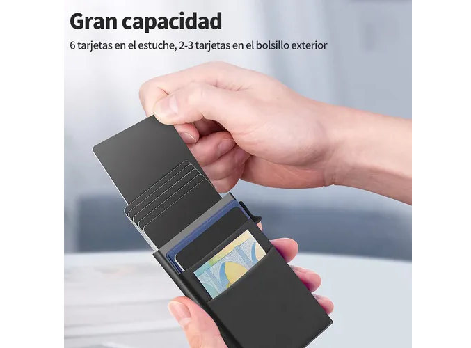 Foto 3 | Cartera Tarjetero Xtellar Pop Out Deluxe Con Seguridad Rfid Antirrobo