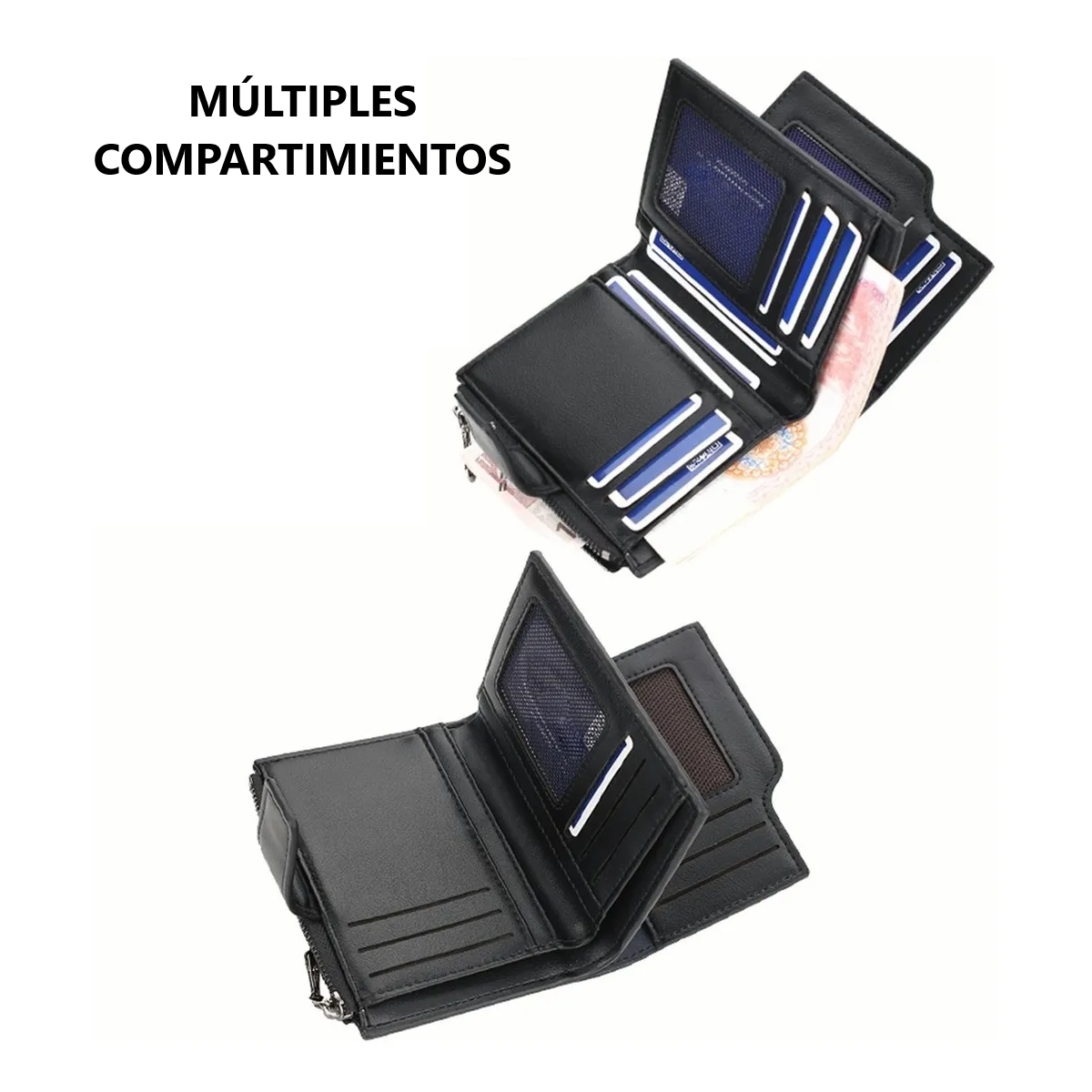 Foto 5 pulgar | Cartera, Monedero De Dama, Multifunción Lab.g Negro