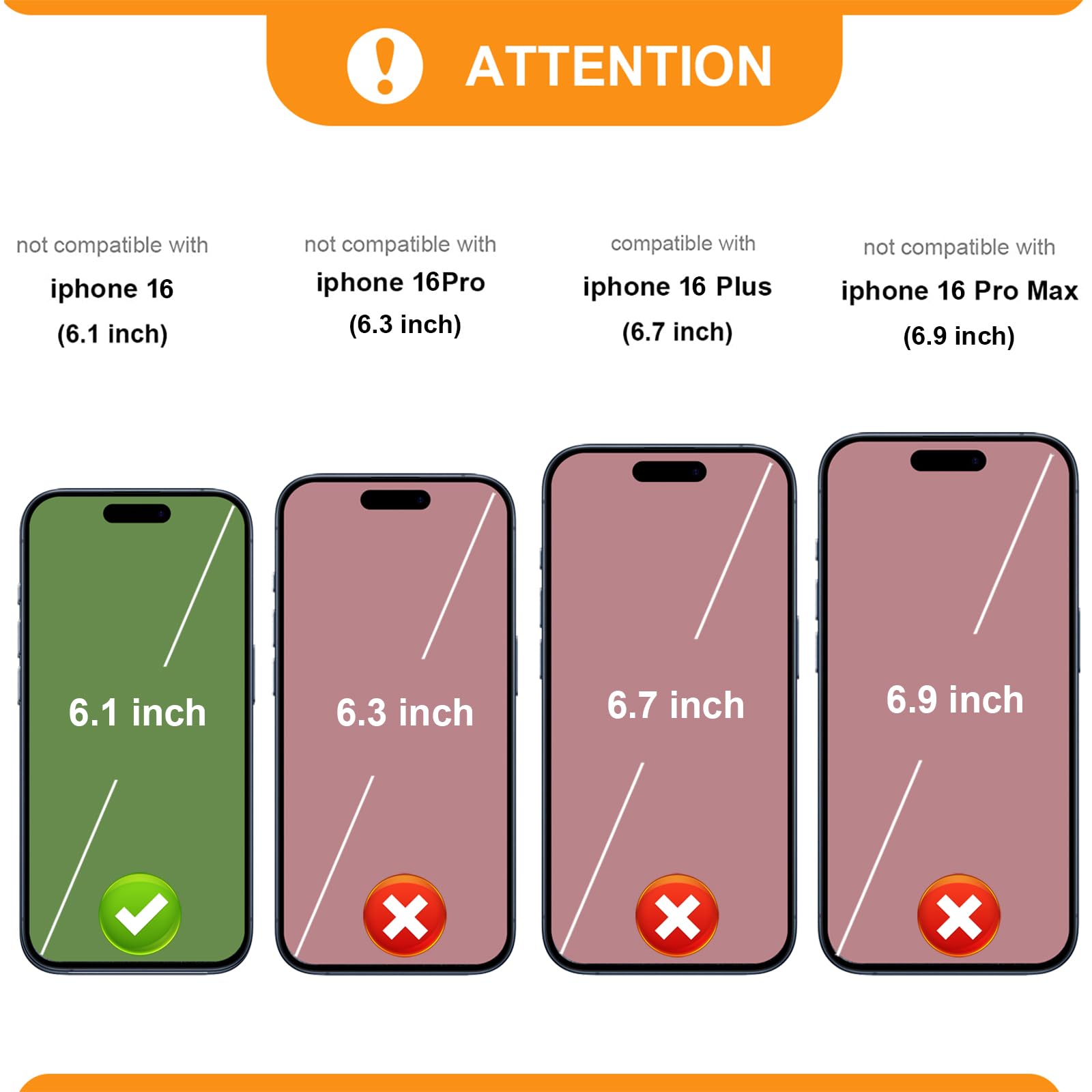 Foto 3 pulgar | Funda Tipo Cartera Tipo Bandolera Bocasal Para Iphone 16 De 6,1 Pulgadas Con Rfid, Color Rojo - Venta Internacional.