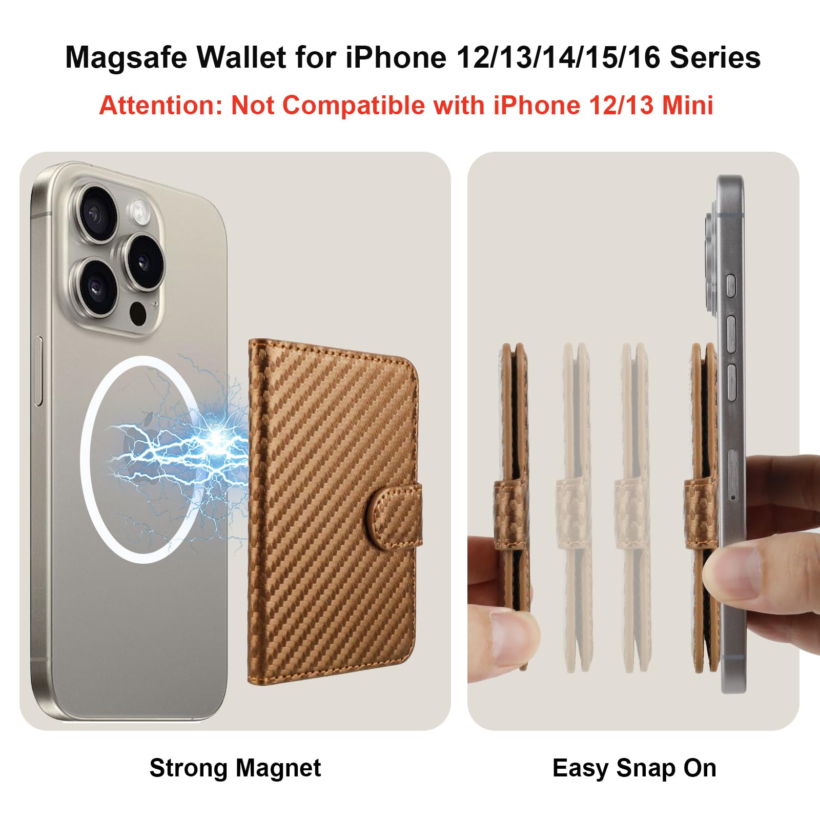 Foto 2 | Tarjetero Magnético Bocasal Para Magsafe Wallet Iphone - Venta Internacional.