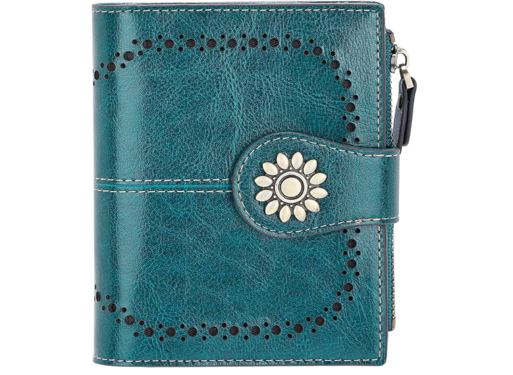 Elegante Y Compacta Billetera De Piel Para Mujer Xtellar Con Amplio Espacio De Almacenamiento