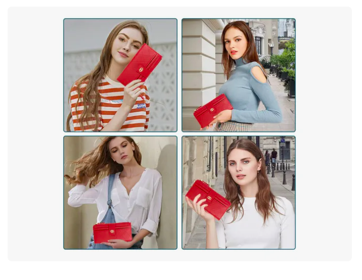 Foto 3 pulgar | Elegante Billetera De Cuero Xtellar Para Mujer Larga Y Versátil