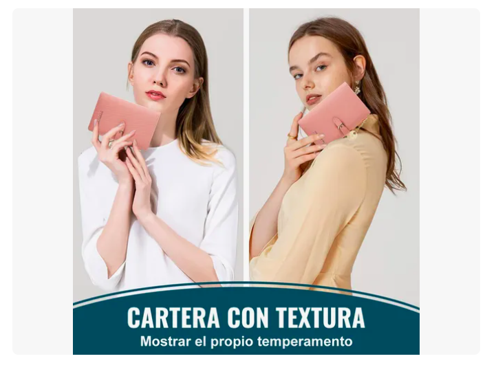 Foto 3 pulgar | Elegante Billetera De Cuero Xtellar Para Mujer Larga Y Versátil
