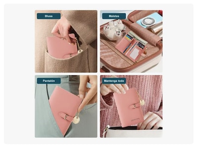 Foto 3 | Elegante Billetera De Cuero Xtellar Para Mujer Larga Y Versátil