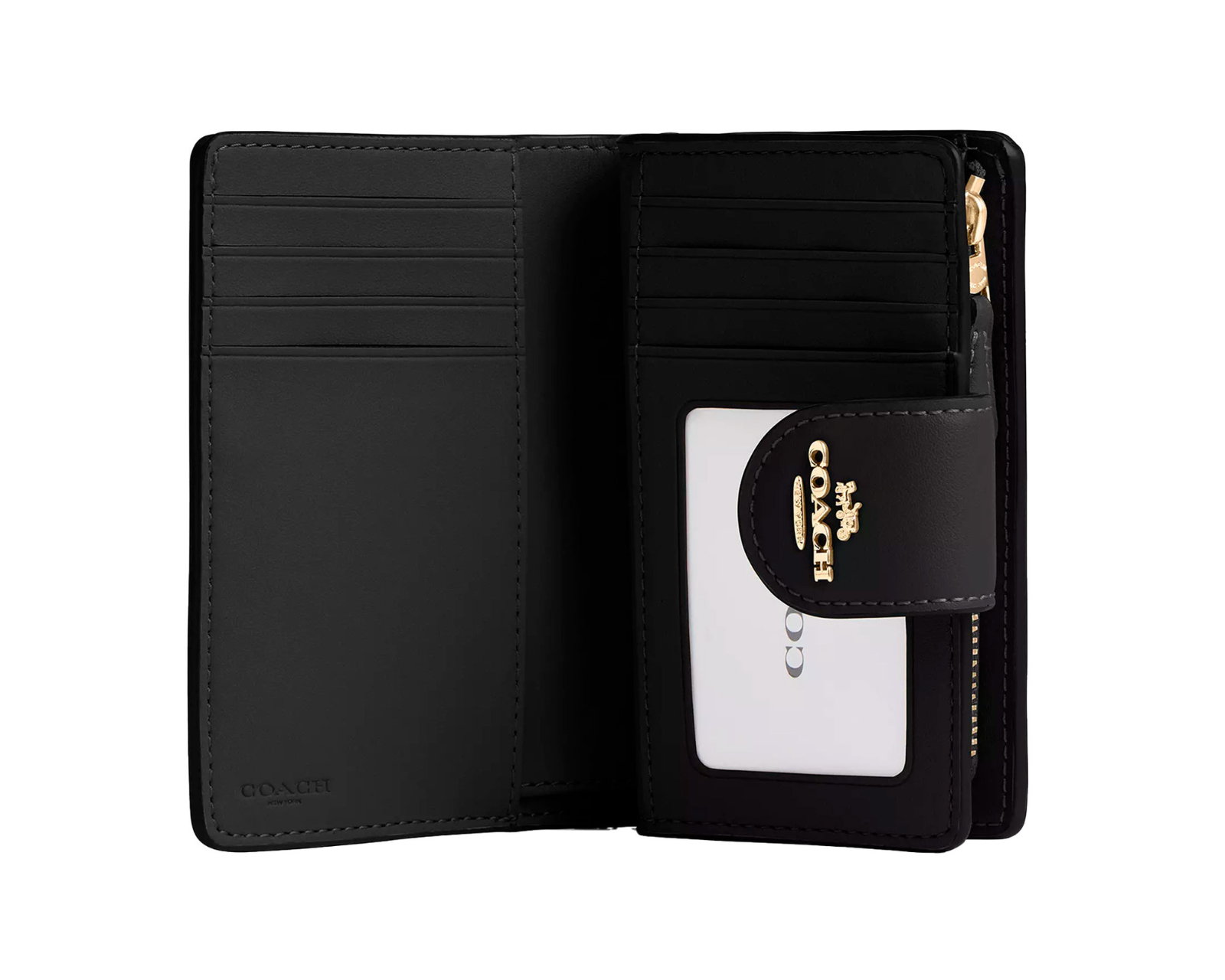 Foto 3 pulgar | Cartera Coach Medium Corner Zip Wallet Signature Canvas Cw786 Color Café