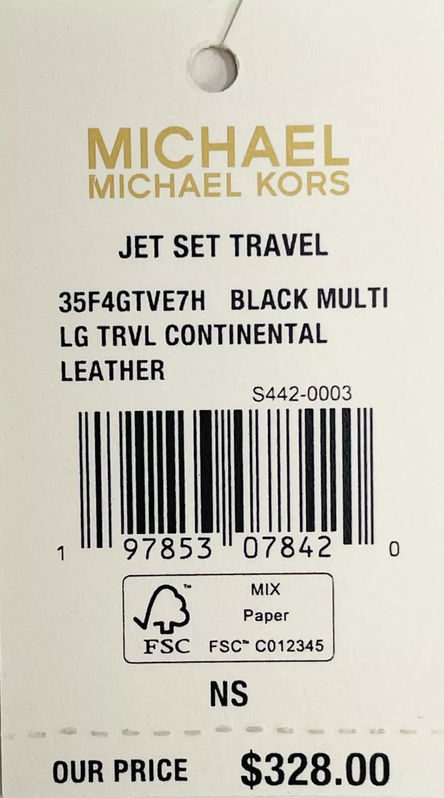 Foto 4 | Cartera De Pulsera Michael Kors Jet Set De Piel Con Estampado Animal - Venta Internacional.