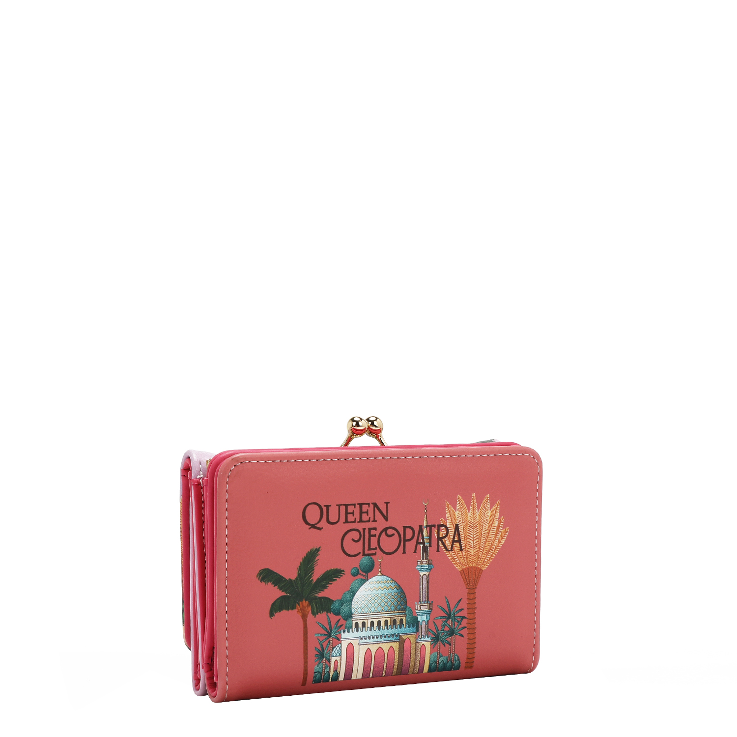 Foto 4 pulgar | Cartera Nicole Lee Broche Kisslock Queen Cleopatra