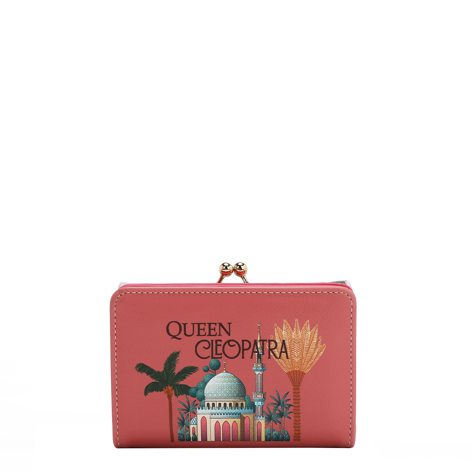 Foto 5 pulgar | Cartera Nicole Lee Broche Kisslock Queen Cleopatra