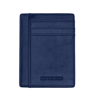 Foto 1 | Bolsillo Frontal De Piel Auténtica Wallet Breed Chase Azul Marino - Venta Internacional.