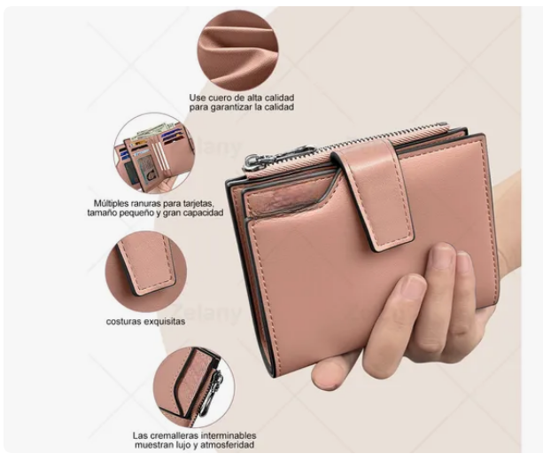 Foto 1 | Juvenil Y Excelente Cartera  Monedero De Dama